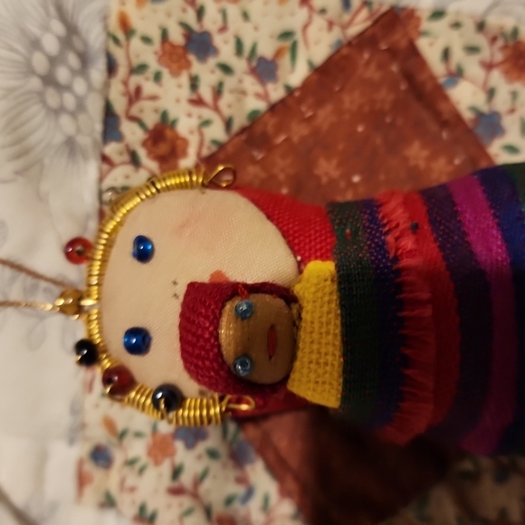 Mary and Jesus Cloth Fabric Ornament - Picture 2 of 3